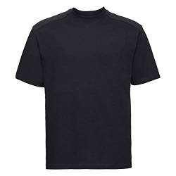 Russell Europe Herren T-Shirt/Arbeits-T-Shirt (4XL) (Schwarz) von Russell