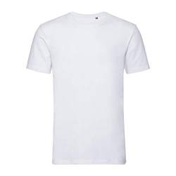 Russell Herren Authentic Pure Organik T-Shirt (M) (Weiß) von Russell