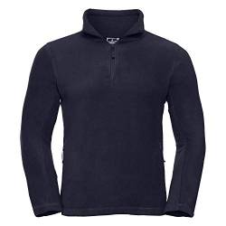 Russell Herren Outdoor Fleecepullover mit ReiÃŸverschluss am Kragen (2XL) (Dunkelblau) von Russell