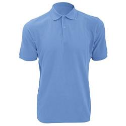 Russell Herren RIPP Polo-Shirt, Kurzarm (3XL) (Himmelblau) von Russell
