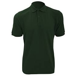 Russell Herren RIPP Polo-Shirt, Kurzarm (L) (Flaschengrün) von Russell