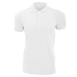 Russell Herren Stretch Polo-Shirt, Kurzarm (2XL) (Weiß) von Russell