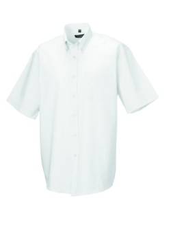 Z933 Kurzärmeliges Oxford Hemd Oberhemd Herrenhemd 3XL / 47/48,White von Russell