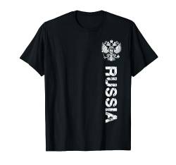 Russia Shirt Russland Fahne Wappen Herren & Damen Russia T-Shirt von Russia Support