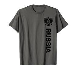 Russia Shirt Russland Fahne Wappen Herren & Damen Russia T-Shirt von Russia Support