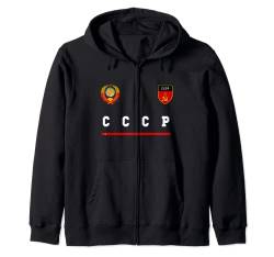 CCCP Sport/Fußball-Trikot mit Flagge, Fußballtrikot, Poccnr Kapuzenjacke von Russian National Pride Russia Tees
