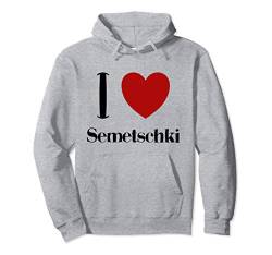 I Love Semetschki Russia Sonnenblumenkerne Russland Essen Pullover Hoodie von RussianLife Designs - Lustige Russische Geschenke