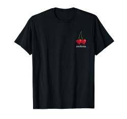Lyubow Liebe in Kyrillisch mit Herz Kirschen Russland Russia T-Shirt von RussianLife Designs - Lustige Russische Geschenke