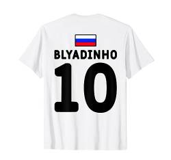 Blyadinho Russia Lustiges Russland Fußball Trikot Cyka Blyat T-Shirt von RussianLife Designs
