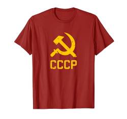 CCCP UdSSR Sowjetunion Hammer und Sichel Russland Russia T-Shirt von RussianLife Designs