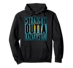 Straight Outta Kazakhstan Flagge Astana Russland CCCP Russia Pullover Hoodie von RussianLife Designs