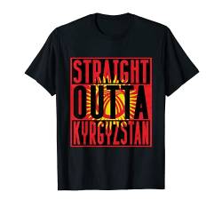 Straight Outta Kyrgyzstan Russia Russland Kirgisistan Flagge T-Shirt von RussianLife Designs