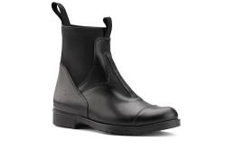 Rusttler Jodhpur Reitstiefelette Kamira elastischem Gummi Leder Schwarz Damen 35-42 von Rusttler