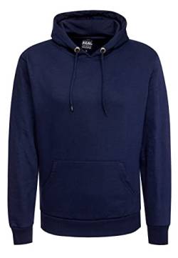 Rusty Neal Kapuzenpullover Herren Sweatshirt mit Kapuze Basic Regular Fit Stretch Baumwoll Pullover Hoodie Sweater 161, Größe S-6XL:M, Farbe:Blau von Rusty Neal