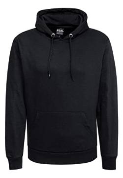 Rusty Neal Kapuzenpullover Herren Sweatshirt mit Kapuze Basic Regular Fit Stretch Baumwoll Pullover Hoodie Sweater 161, Größe S-6XL:M, Farbe:Schwarz von Rusty Neal