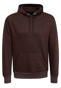 Rusty Neal Kapuzenpullover Herren Sweatshirt mit Kapuze Basic Regular Fit Stretch Baumwoll Pullover Hoodie Sweater 161, Größe S-6XL:XL, Farbe:Braun von Rusty Neal