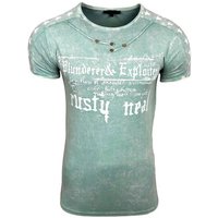Rusty Neal T-Shirt mit coolem Allover-Print von Rusty Neal