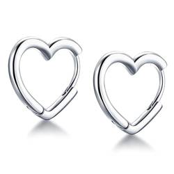 Ryaupy 1Paar Herzförmigen Ohrringe in Einem Minimalistischen Style - Mädchen Süßer Liebes-Herz-Ohrring-Tropfen -Geschenke für Frauen Mädchen Mama von Ryaupy