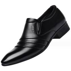 Ryehack Männer Loafers Spitze Oxford Schuhe Leder Mokassins Schwarze Lederschuhe Kleider Brock Schuhe Büro formelle Schuhe von Ryehack