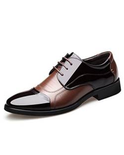 Ryehack Männer Oxford Schuhe Kleid Schuhe Leder Schnürschuhe Klassische Business Brock Schuhe Büro Hochzeit Freizeitschuhe von Ryehack