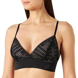 S by sloggi Damen Seven Bralette Longline Bustier, Black, S von S by sloggi