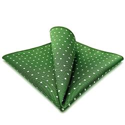 S&W SHLAX&WING Punkte Grün Einstecktücher for Mens Suit Geschäftsanzug 32cm Groß von S&W SHLAX&WING