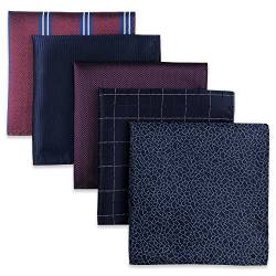 Shlax&Wing 5 Pieces Assorted Herren Einstecktücher Handkerchiefs Set 72 von S&W SHLAX&WING