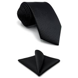 Shlax&Wing Einfarbig Color Schwarz Mehrfarbigs For Männer Classic Krawatte Dünne Dünne von S&W SHLAX&WING