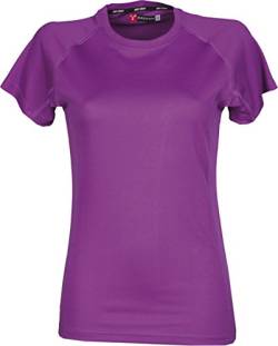 Damen Funktionsshirt/Laufshirt/Sportshirt Performance T-Shirt violett, Gr. L von S.B.J - Sportland