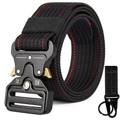 S.Lux Unisex Gürtel Nylon, Canvas Belt mit für Damen und Herren, Stufenlos Verstellbarer Stoffgürtel von S.Lux