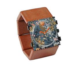 S.T.A.M.P.S. Stamps Uhr KOMPLETT - Zifferblatt Autumn Flower auf Belta Tetra Russet von S.T.A.M.P.S.