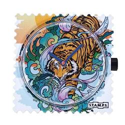S.T.A.M.P.S. Uhr Stamps Zifferblatt Sumatra Tiger 106102 von S.T.A.M.P.S.