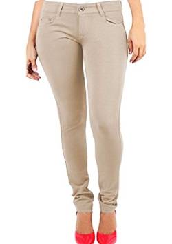 SA Fashions® Damen Jeggings / Jeggings / Jeggings in Übergröße, dehnbar, Größe 34-54 Gr. 36, stone von SA Fashions