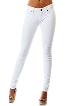 SA Fashions® Damen Jeggings / Jeggings / Jeggings in Übergröße, dehnbar, Größe 34-54 Gr. 46, weiß von SA Fashions