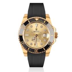 Klassische 8215 Automatische Mechanische Männer Uhren Edelstahl Saphirglas Tauchen Goldene Uhr, V 8, KLASSISCH von SAAKO
