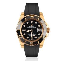 Klassische 8215 Automatische Mechanische Männer Uhren Edelstahl Saphirglas Tauchen Goldene Uhr, V 9, Classic von SAAKO