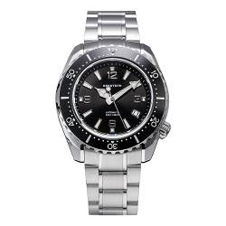 SEESTERN Automatische mechanische Tauchuhr NH35 Saphir Spiegel Wasserdichte Edelstahl Armbanduhren, Farbe 2, Sport von SAAKO