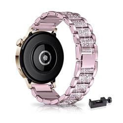 20MM Metall Armband für Huawei Watch GT 3 42mm/GT 2 42mm Armband, Frauen Strass Glitzer Verstellbare Edelstahl Ersatzbänder Armband Kompatibel mit Huawei Watch GT 3 42mm/GT 2 42mm (B) von SABSEN