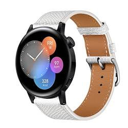 Leder Armband für Huawei Watch GT3 42mm Armbänder, 20MM Echtleder Schlank Ersatzarmband mit Edelstahl-Verschluss Kompatibel mit Armbänder Huawei Watch GT3 42mm (6) von SABSEN