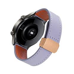 Lederarmband für Amazfit GTR 42MM / GTR Mini Armband, Magnetische Leder Ersatzarmband, Magnetische Mehrfache Farben Slim Leather Ersatzband Kompatibel mit Armband Amazfit GTR 42MM / GTR Mini (H) von SABSEN