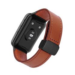 Lederarmband für Huawei Watch Fit 2 Armband, Magnetische Leder Ersatzarmband, Magnetische Mehrfache Farben Slim Leather Ersatzband Kompatibel mit Armband Huawei Watch Fit 2 (G) von SABSEN