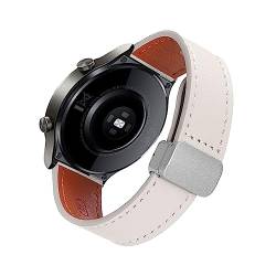 Lederarmband für Huawei Watch GT2 42mm Armband, Magnetische Leder Ersatzarmband, Magnetische Mehrfache Farben Slim Leather Ersatzband Kompatibel mit Armband Huawei Watch GT2 42mm (E) von SABSEN