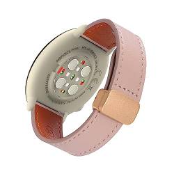 Lederarmband für Polar Ignite 3 /Ignite 2/Ignite/Unite Armband, Magnetische Leder Ersatzarmband, Magnetische Mehrfache Farben Slim Leather Ersatzband Kompatibel mit Polar Ignite 3 /Ignite 2 (E) von SABSEN