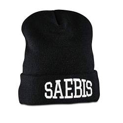 SAEBIS® Beanie schwarz für Herren & Damen, warme Wintermütze, Unisex Stirckmütze mit Stretch von SAEBIS