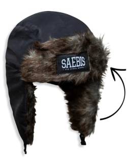 SAEBIS® Uschanka Wintermütze mit Ohrenklappen für Herren & Damen, warme Unisex Schneemütze, russische Mütze von SAEBIS