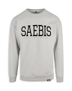 SAEBIS Extra Schwerer Damen Oversized Sweater, Warmer Pullover für Frauen mit Rundhalsausschnitt asphaltgrau von SAEBIS