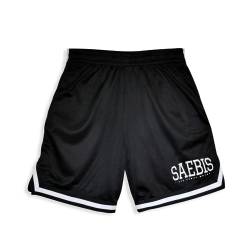 SAEBIS Herren Shorts, Kurze Hose, Fitness und Sporthose, Sommershorts, L schwarz von SAEBIS