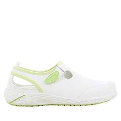 SAFETY JOGGER Arbeitsschuhe Damen Oxypas - LINA - Leichter, Bequemer Sicherheitsschuh mit Klettverschluss, ideal für Pflege, Küche oder Innenbereich, rutschfest, 35 EU Grün von SAFETY JOGGER