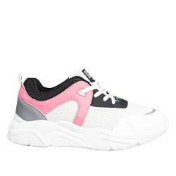 SAFETY JOGGER Leichte Arbeitsschuhe für Damen 37 EU - Sloan - Weiße Turnschuhe mit Reflektoren, Atmungsaktive, Bequeme und rutschfeste Sicherheitsschuhe, für Pflege und Gastronomie, Rosa von SAFETY JOGGER