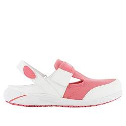 SAFETY JOGGER Sicherheitsschuhe für Damen 36 EU Rosa - Aliza - Leichter, Bequemer Klettverschluss Arbeitsschuh, ideal für Pflege, Küche oder Innenbereich, Rrutschfest und Stoßdämpfend von SAFETY JOGGER